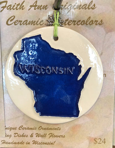 Wisconsin Window Ornament
