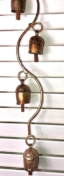 India Brass Bell Chime. 7 Bells