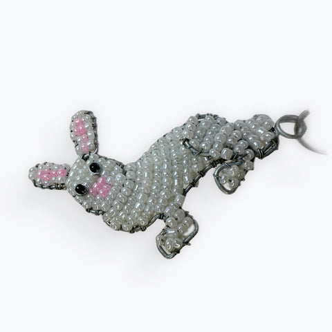 bunny rabbit Key Chain/Zipper Pull. fair trade. South Africa