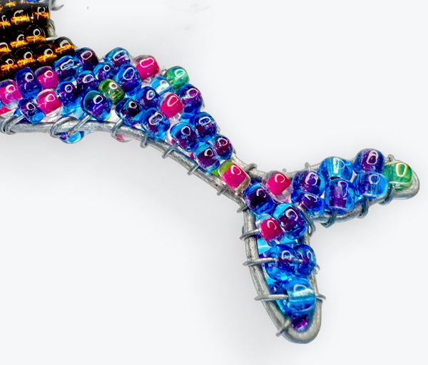 Black Mermaid Key Chain/Zipper Pull. fair trade South Africa