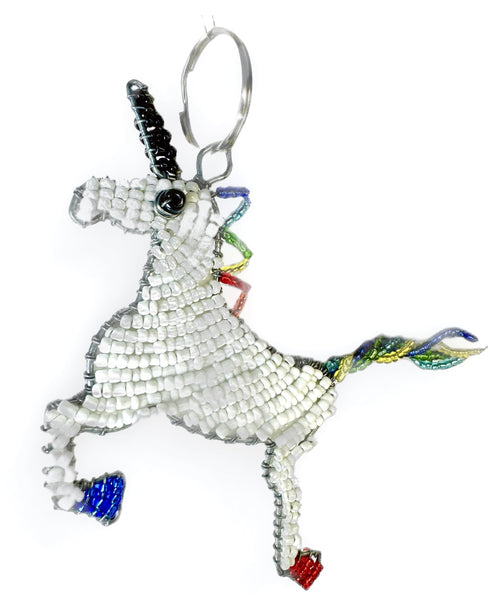 Unicorn Key Chain/Zipper Pull. fair trade South Africa
