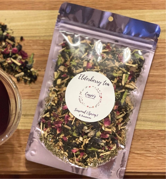 Organic Elderberry Tea 3.5oz - Cassie's Natural Living