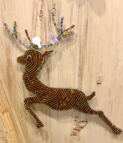 Reindeer Ornament South African Art -fair trade!