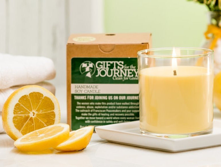 Candle Lemon Verbena Natural Soy - Lg 8 oz