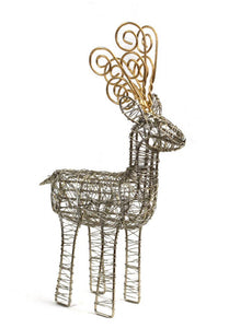 Gold Wire Reindeer. Fair Trade. India